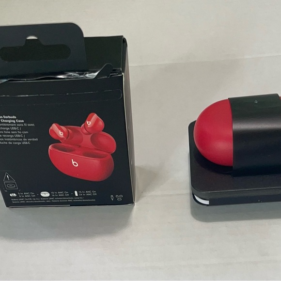 Beats Red True Wireless Earbuds with Charging Case (New) - Picture 3 of 3